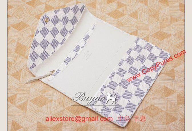 ルイヴィトン2012年新作ヴィトン財布ダミエアズールファスナー長札長財布ポルトフォイユオリガミ ロンN60139